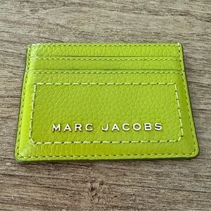 Marc Jacobs  Leather Card Holder - Green Oasis